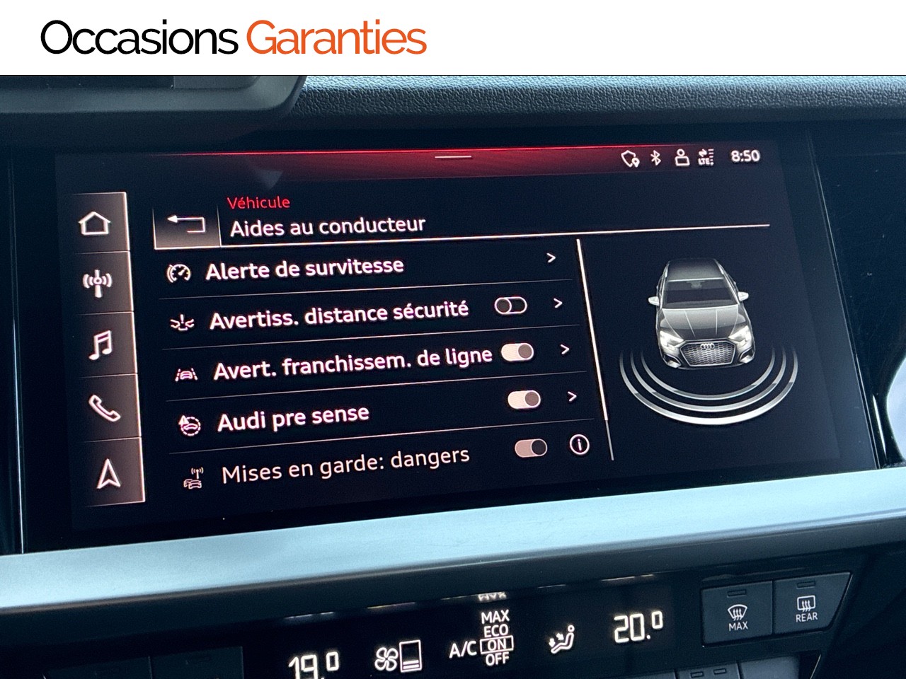 Voitures occasions Audi A3 Sportback Design Mozac