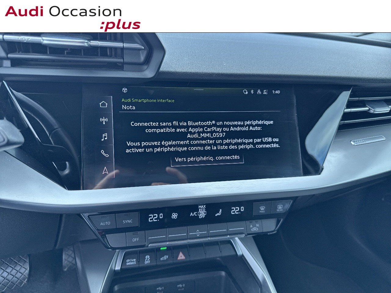 Voitures occasions Audi A3 Sportback Design Rivery