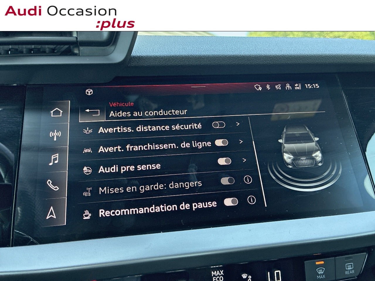 Voitures occasions Audi A3 Sportback S line Augny
