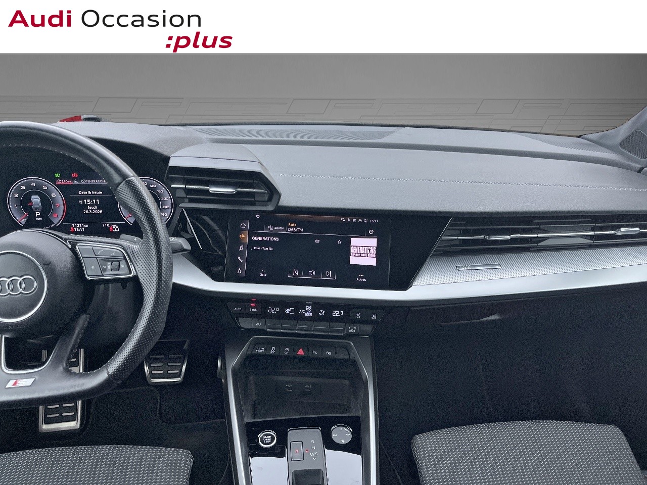 Voitures occasions Audi A3 Sportback S line Orvault