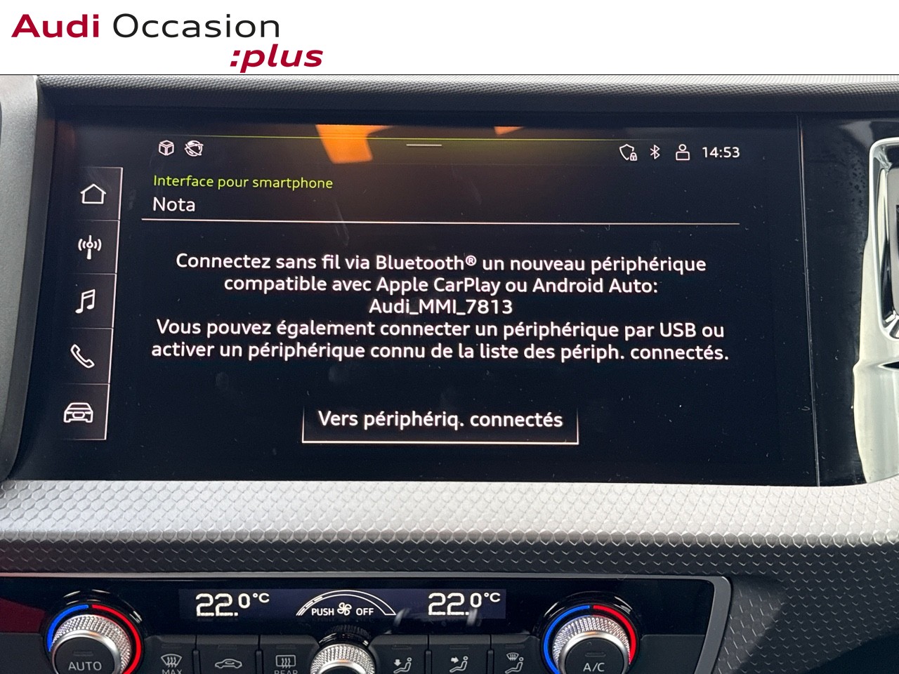 Voitures occasions Audi A1 Sportback Advanced Dechy