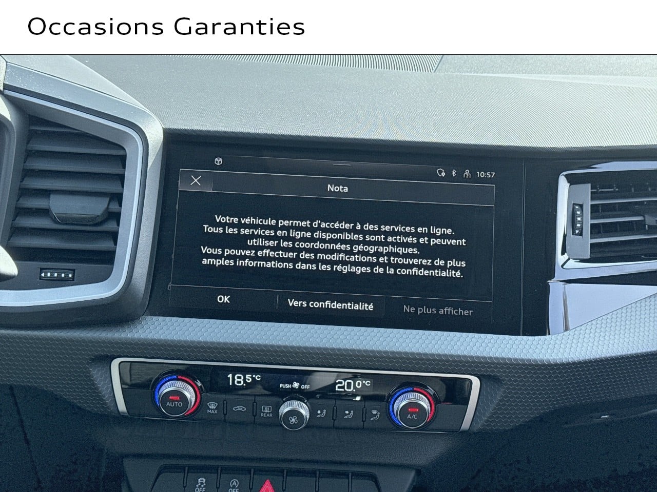 Voitures occasions Audi A1 Sportback Base Lens