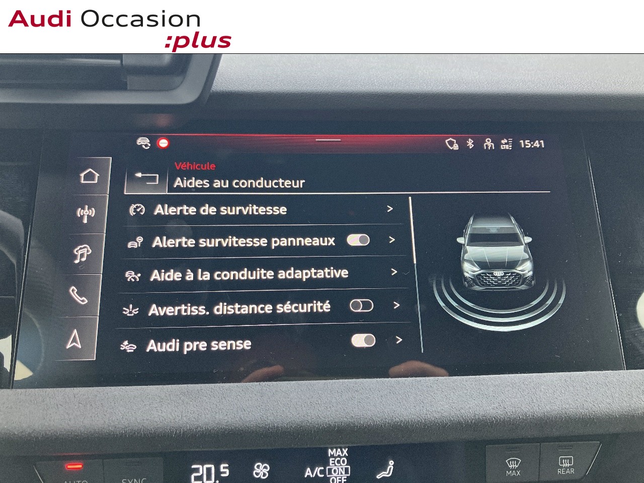 Voitures occasions Audi A3 Sportback S line Saint-Thibault-des-Vignes