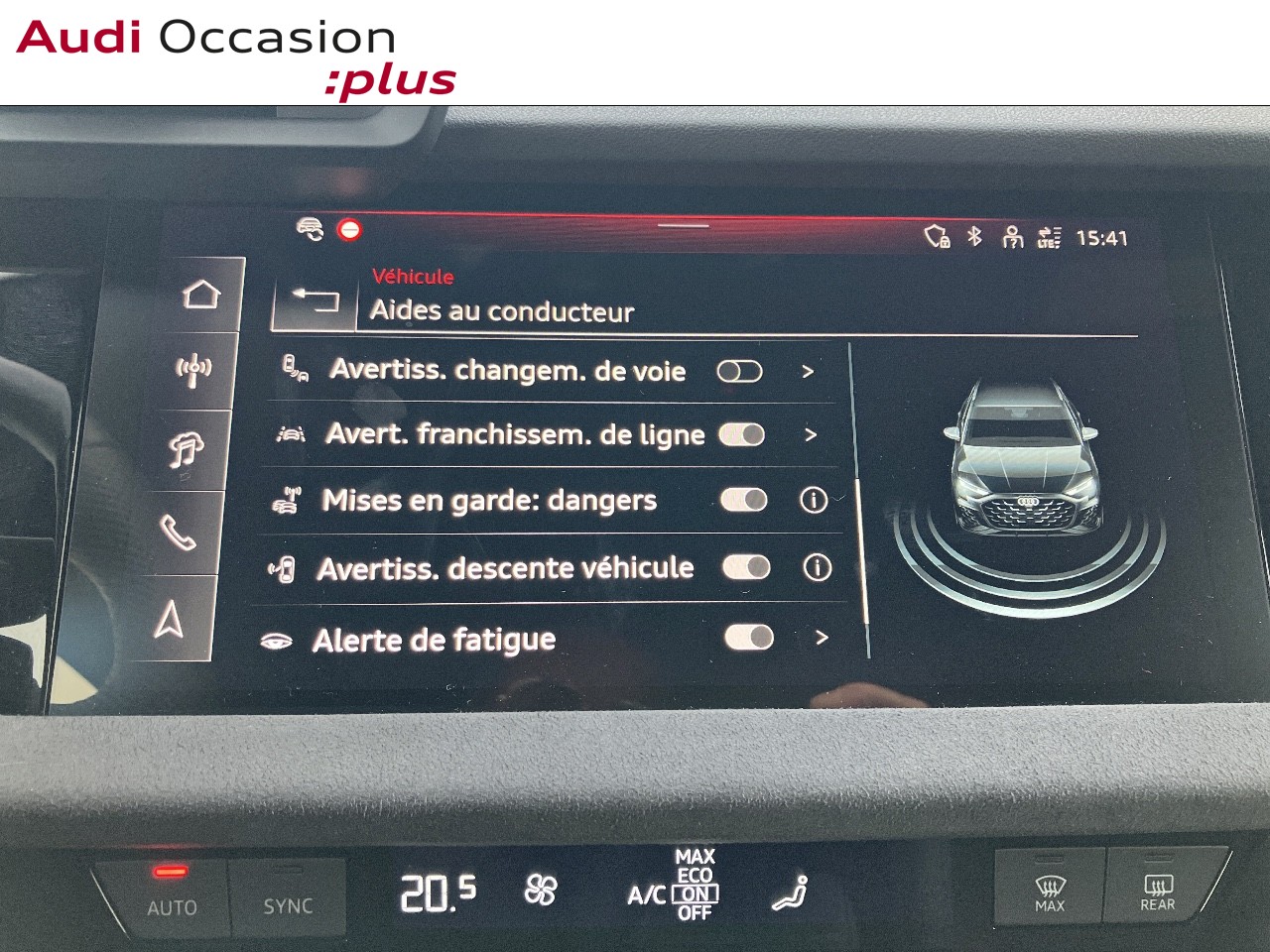 Voitures occasions Audi A3 Sportback S line Saint-Thibault-des-Vignes