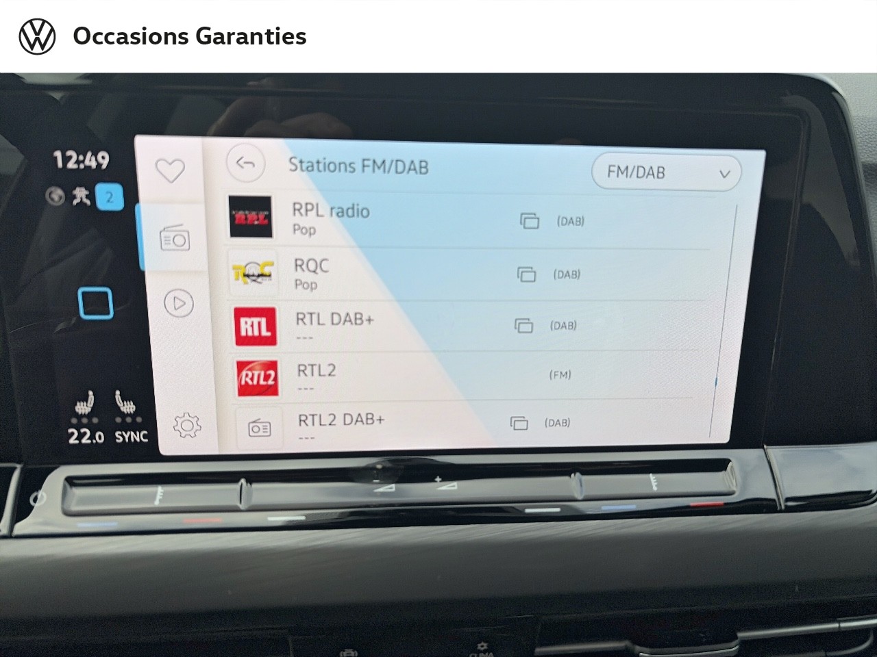 Voitures occasions VOLKSWAGEN GOLF Style 1st Dechy