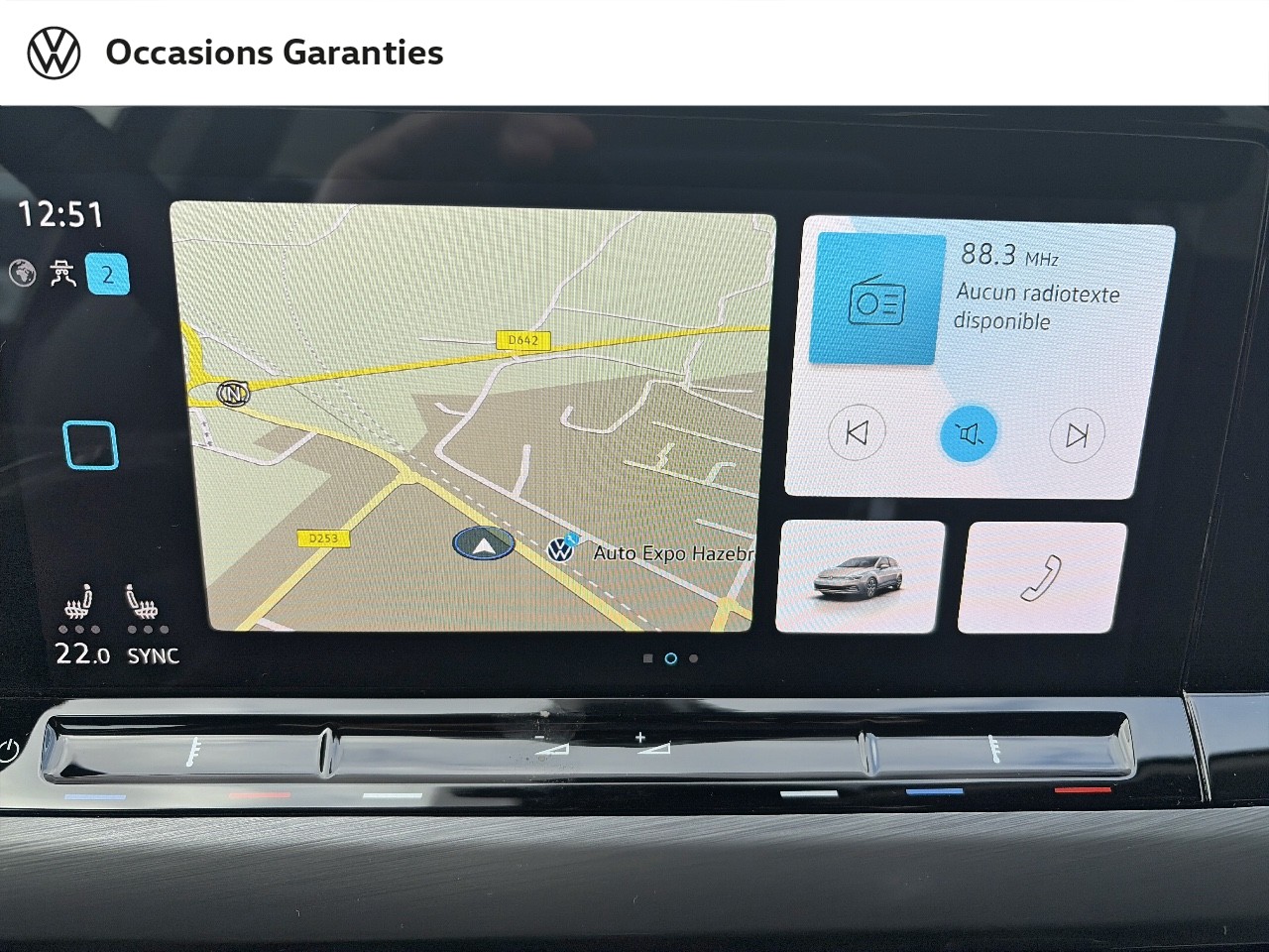 Voitures occasions VOLKSWAGEN GOLF Style 1st Dechy