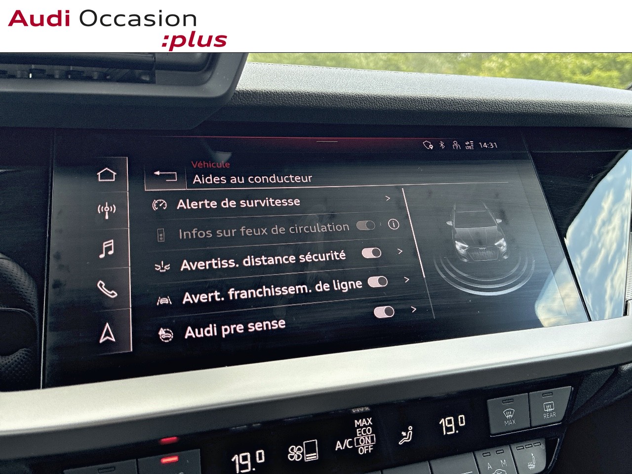 Voitures occasions Audi A3 Sportback S line Augny