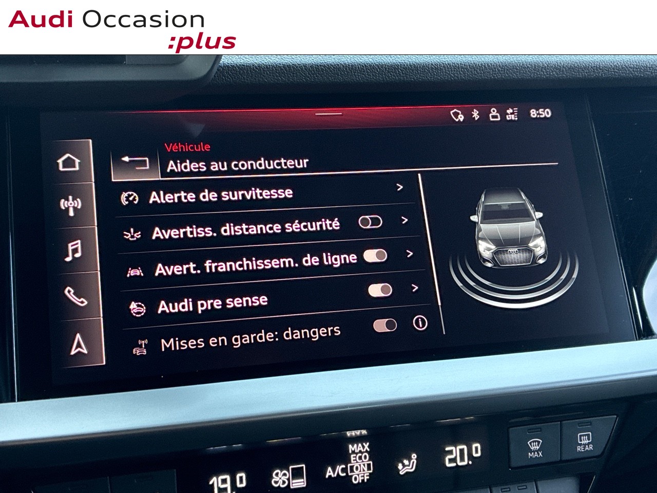 Voitures occasions Audi A3 Sportback Design Mozac