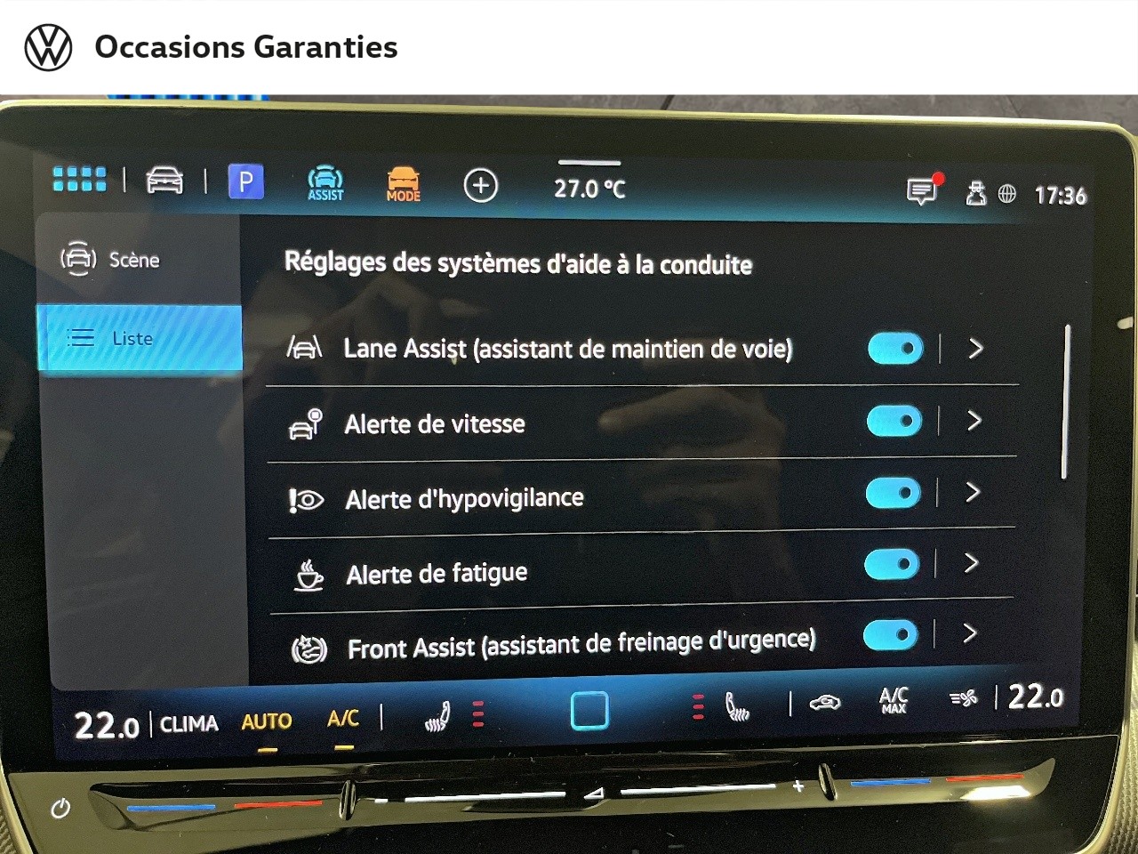 Voitures occasions VOLKSWAGEN GOLF R-Line Paris
