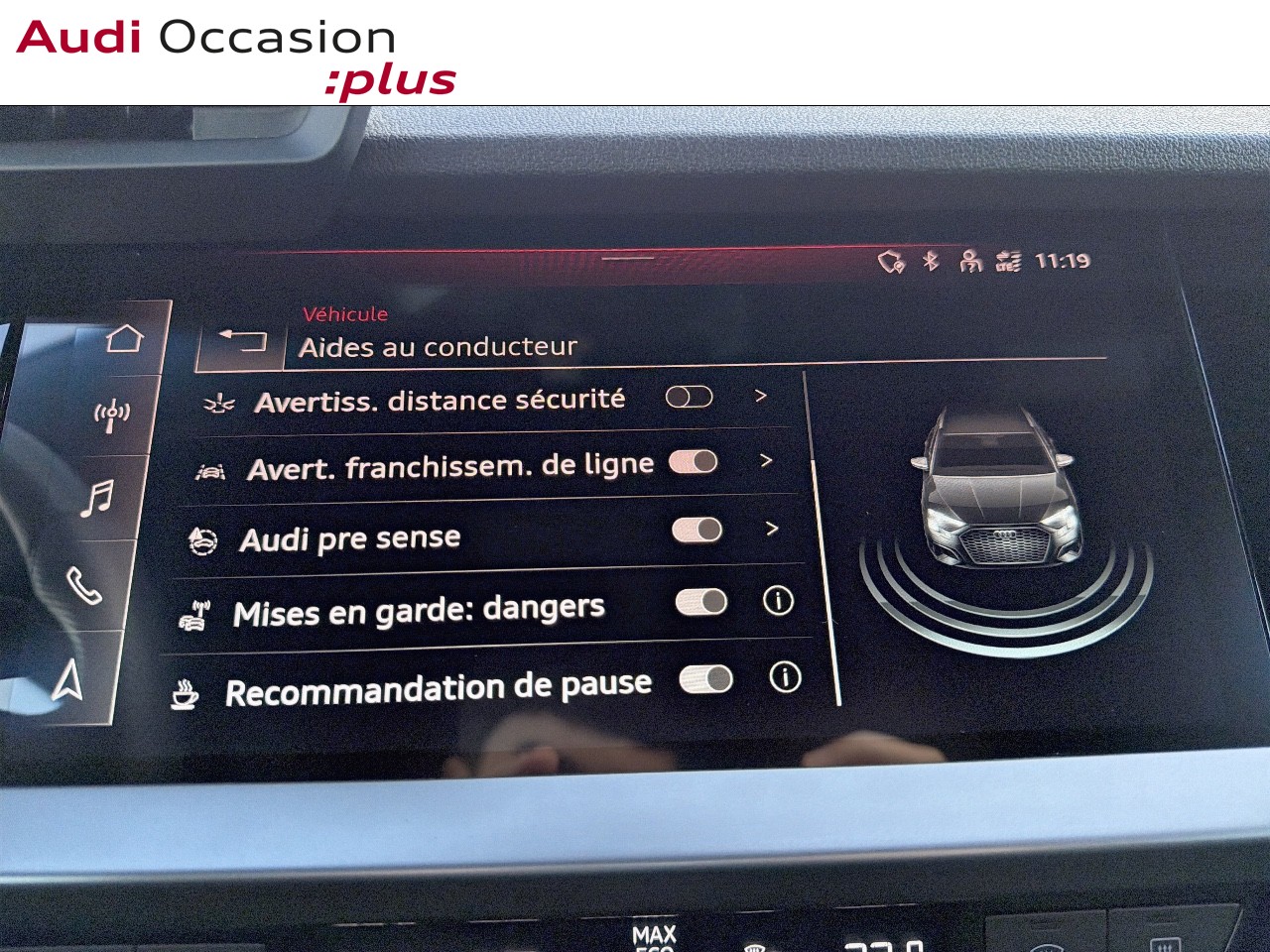 Voitures occasions Audi A3 Sportback S line Cesson-Sévigné