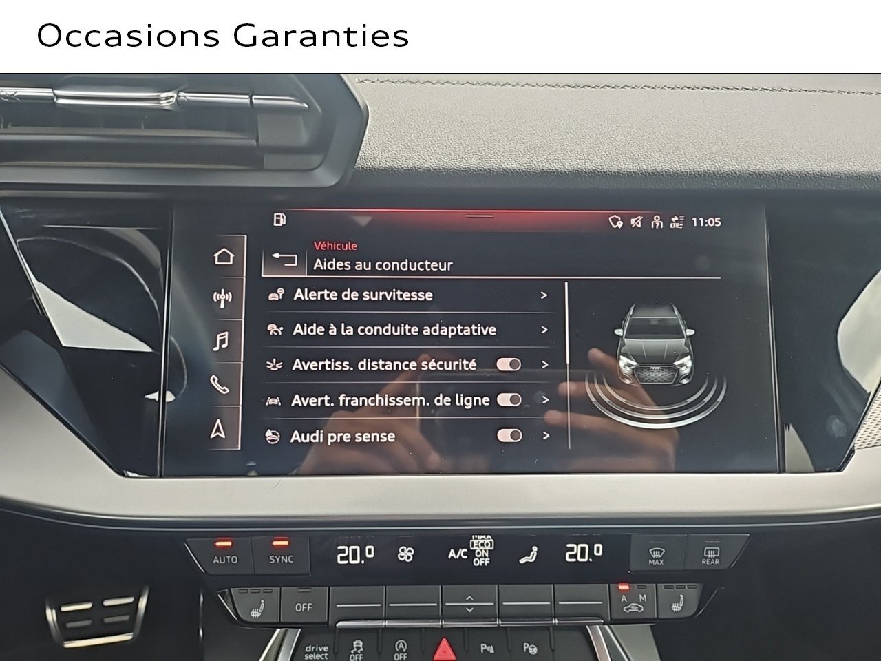 Voitures occasions Audi A3 Sportback S line Rivery