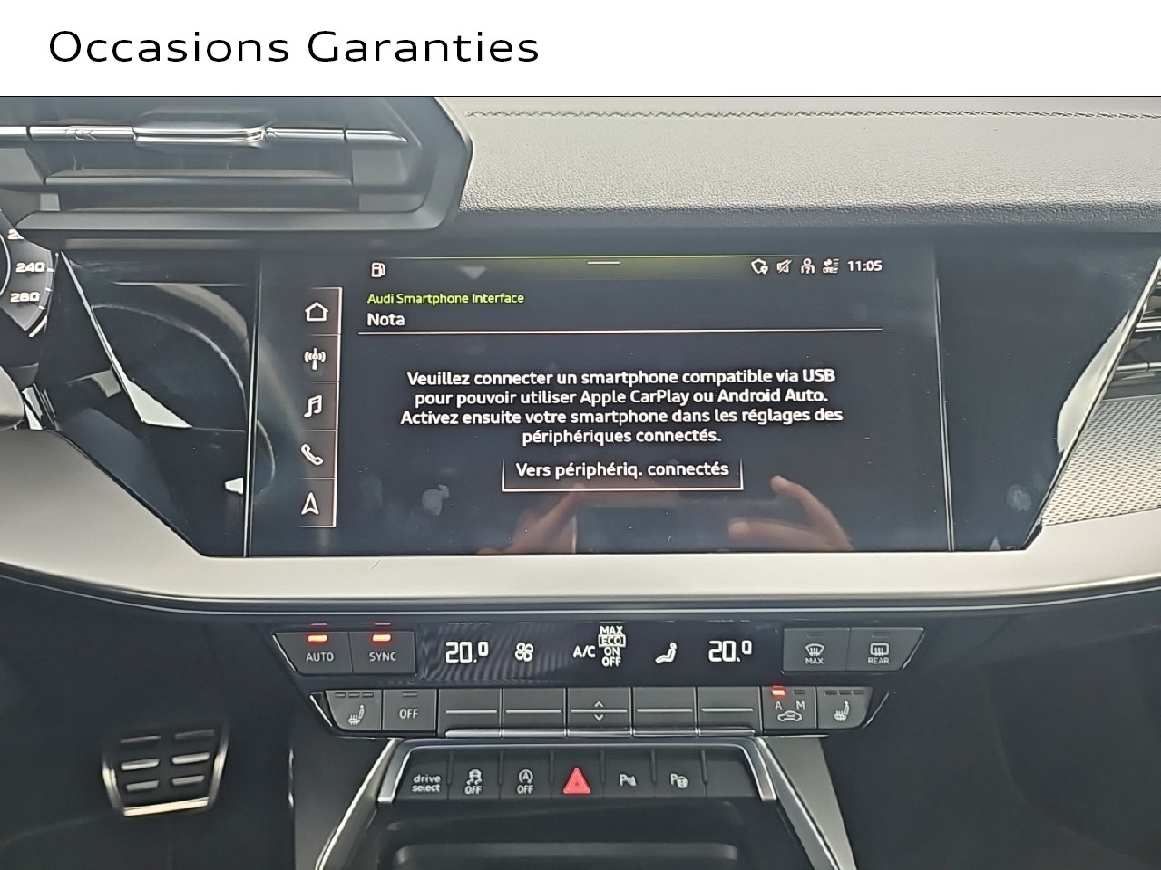 Voitures occasions Audi A3 Sportback S line Rivery