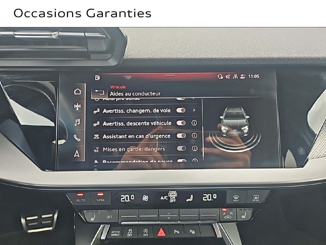Voitures occasions Audi A3 Sportback S line Rivery