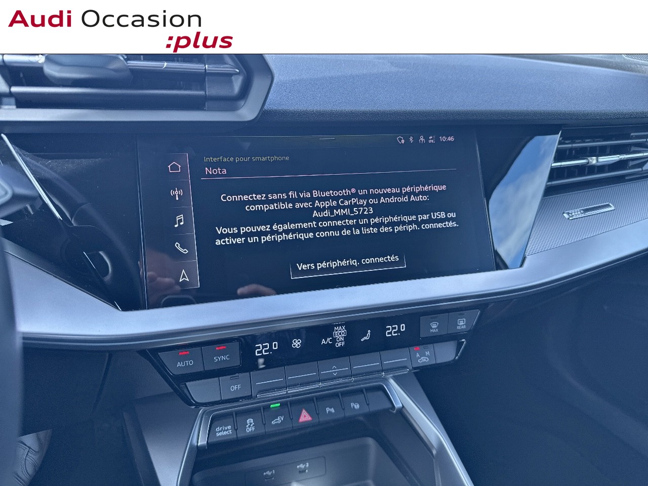 Voitures occasions Audi A3 Sportback Design Luxe Rivery