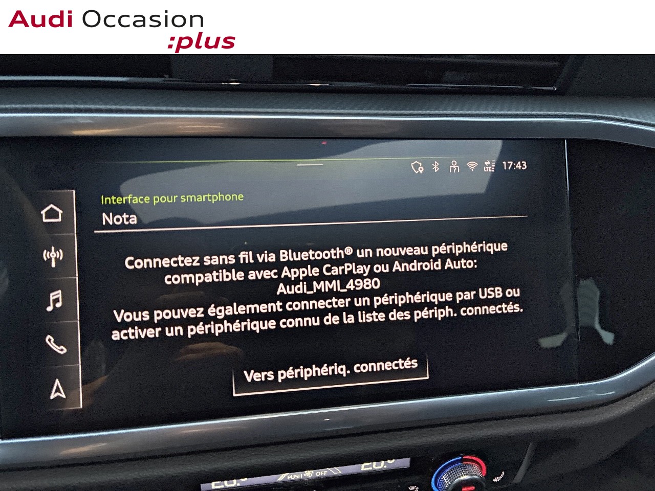 Voitures occasions Audi Q3 Sportback S line Augny
